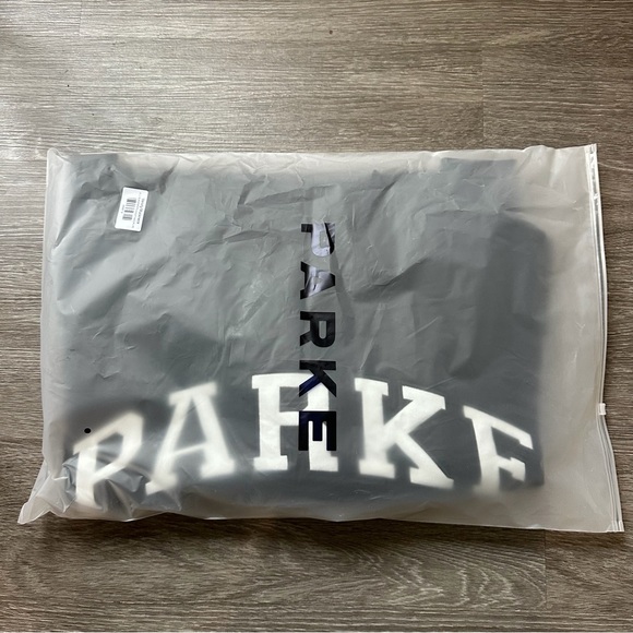 PARKE Varsity Nostalgia Mockneck Black + White NWT - Picture 5 of 7